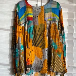 Anthropologie 3X Bl-nk London Miranda Peasant Blouse Top